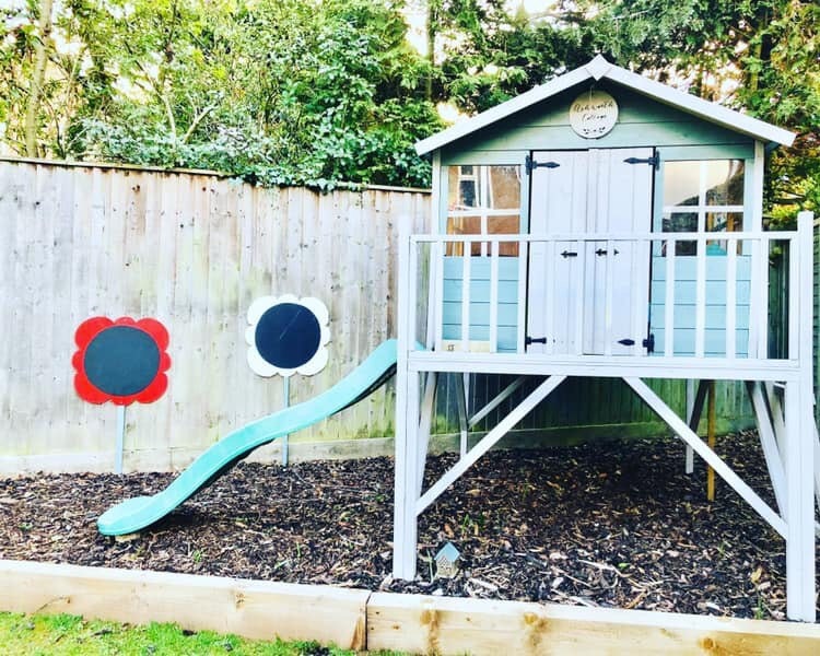 FLOWER MIRROR AND CHALKBOARD BUNDLE (56CM)