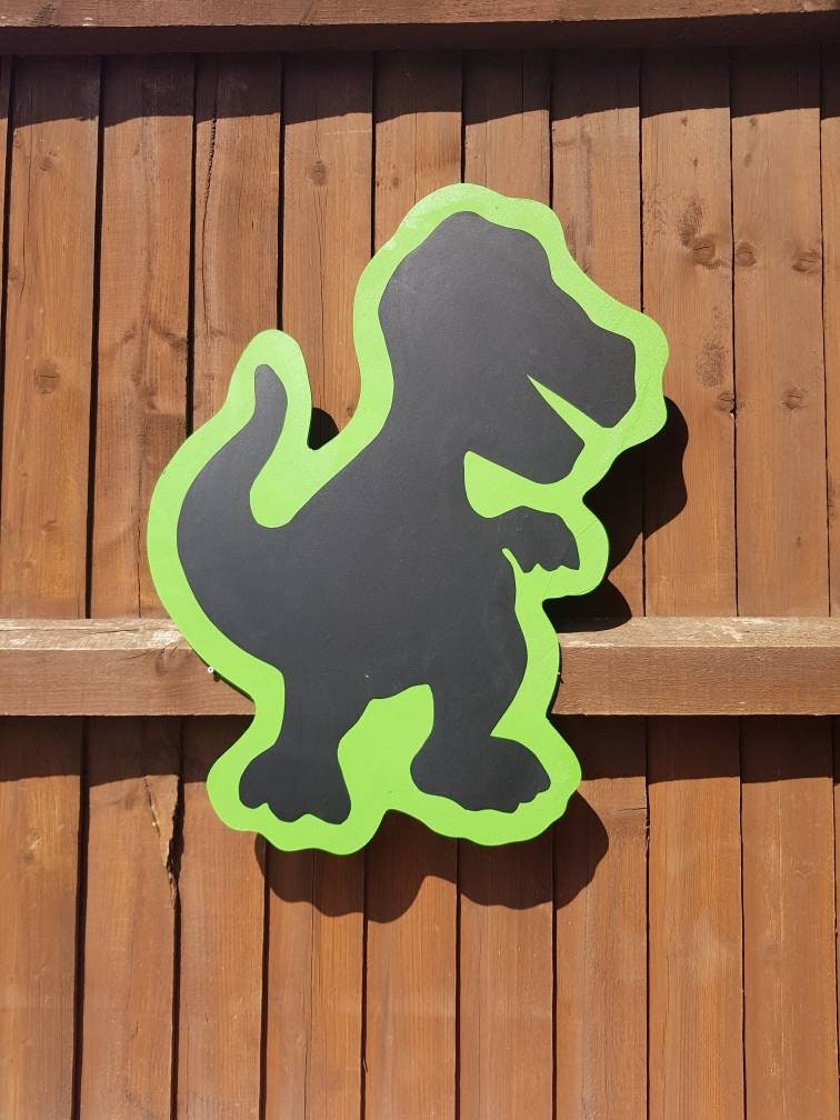 60CM T-REX SHAPED GARDEN CHALKBOARD