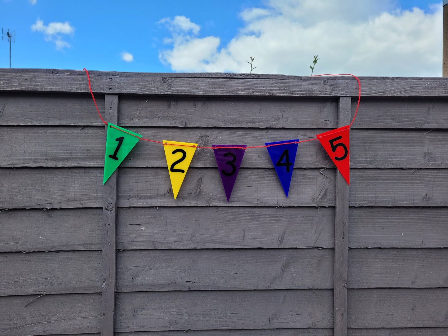 GARDEN NUMBER BUNTING
