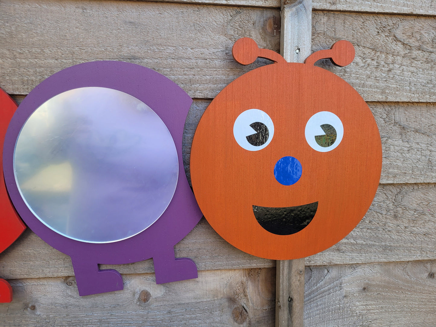 LARGE CATERPILLAR MIRROR (30X100CM APPROX)