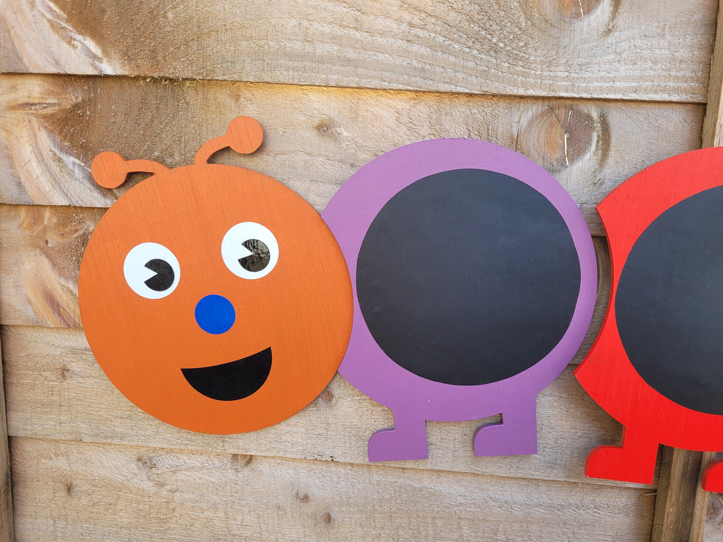 LARGE CATERPILLAR CHALKBOARD (30X120CM APPROX)