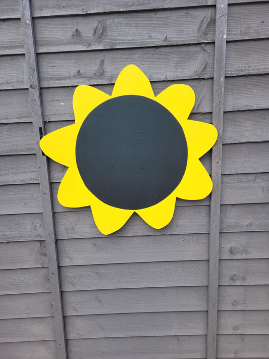 60CM ACRYLIC SUNFLOWER SHAPE GARDEN CHALKBOARD