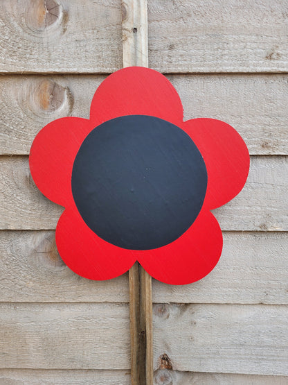 SET OF 2 X MIRROR AND 2 X CHALKBOARD FLOWERS (5 PETAL)