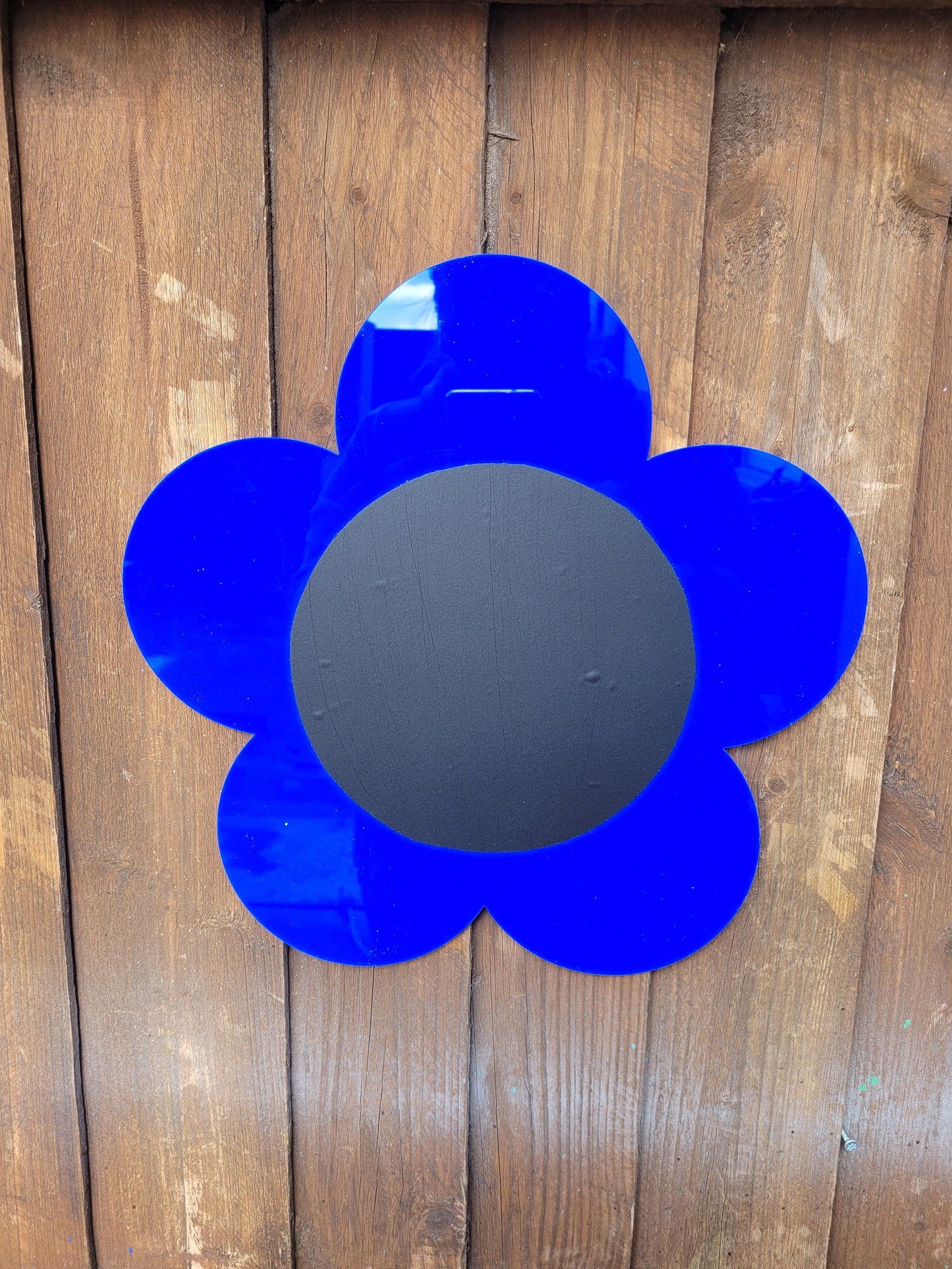 SET OF 3 MIRROR AND 3 CHALKBOARD FLOWERS (5 PETAL DAISY)