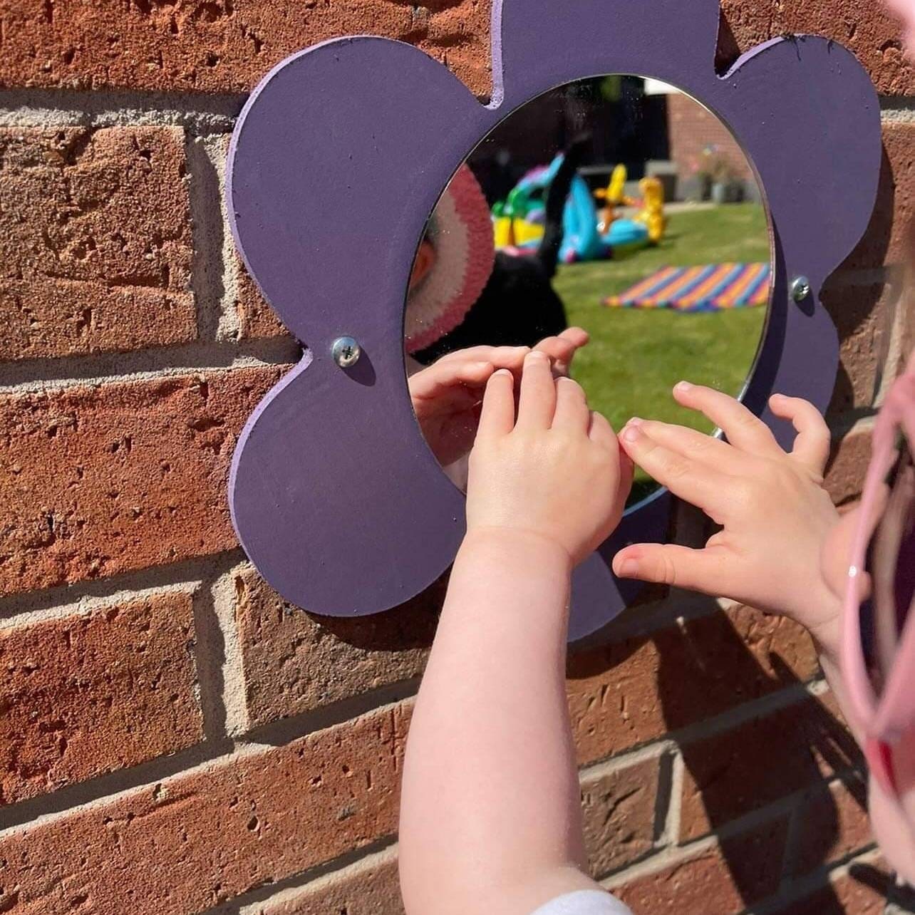 SET OF 6 FLOWER SHAPE SENSORY MIRRORS