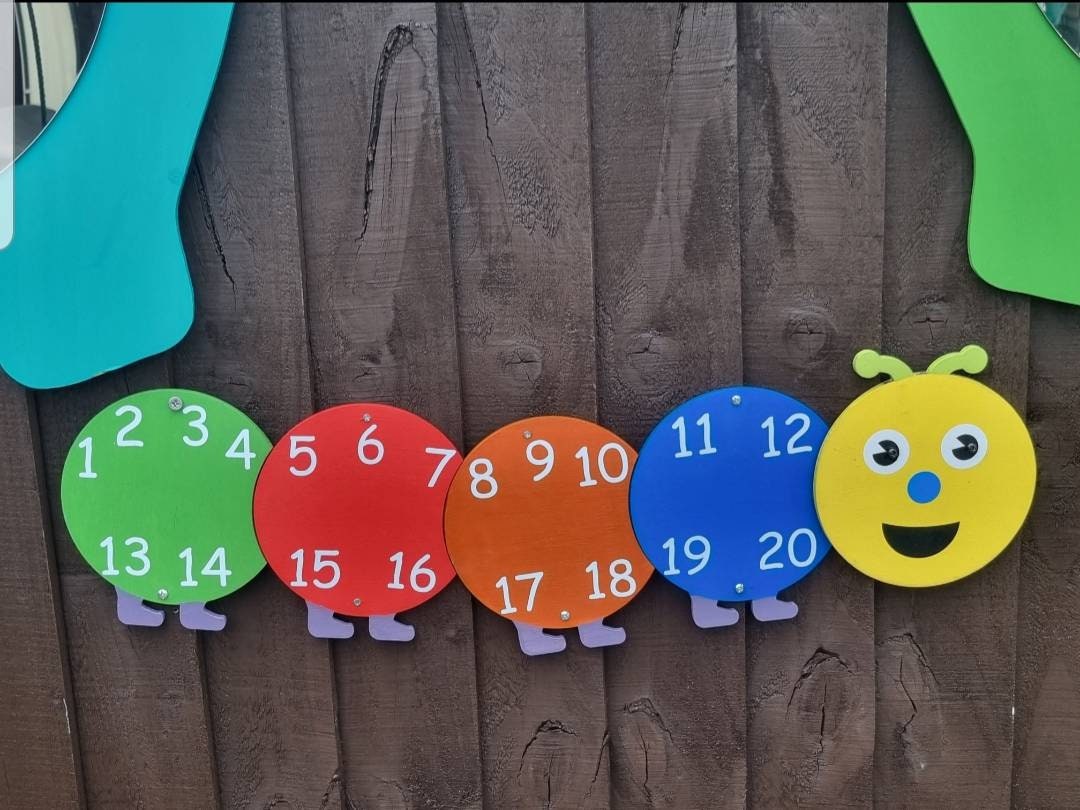 NUMBER / ALPHABET CATERPILLAR - 1-20 (20X70CM)