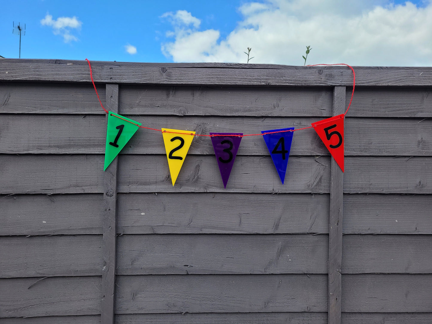 GARDEN NUMBER BUNTING