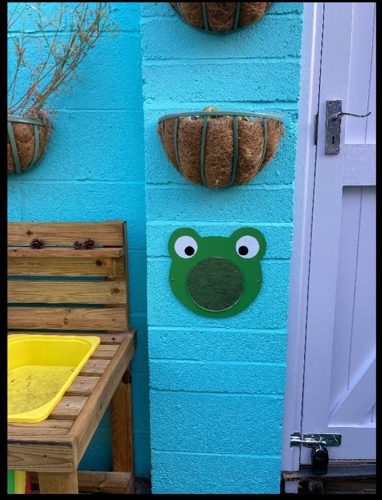 GOOFY FROG SHAPED SENSORY MIRROR