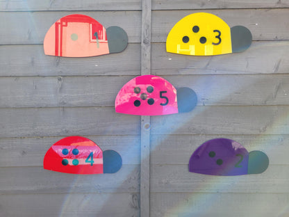 LADYBIRD NUMBER LINE (SET OF 5, 10, 20)