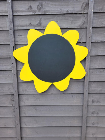 60CM ACRYLIC SUNFLOWER SHAPE GARDEN CHALKBOARD