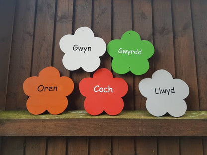 SET OF 10 COLOUR RECOGNITION FLOWERS (WELSH)
