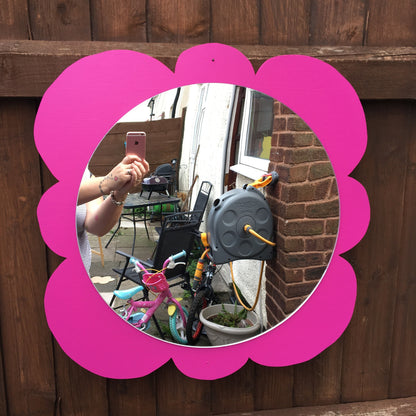 56CM ACRYLIC FLOWER MIRROR (8 PETAL)