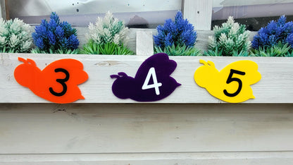 BUMBLE BEE ACRYLIC NUMBER LINE (SET OF 5,10,20)