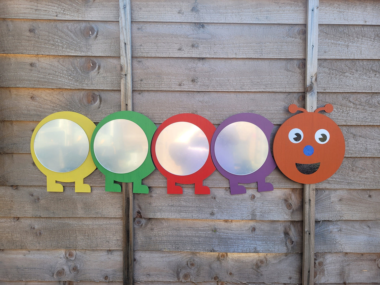 LARGE CATERPILLAR MIRROR (30X100CM APPROX)