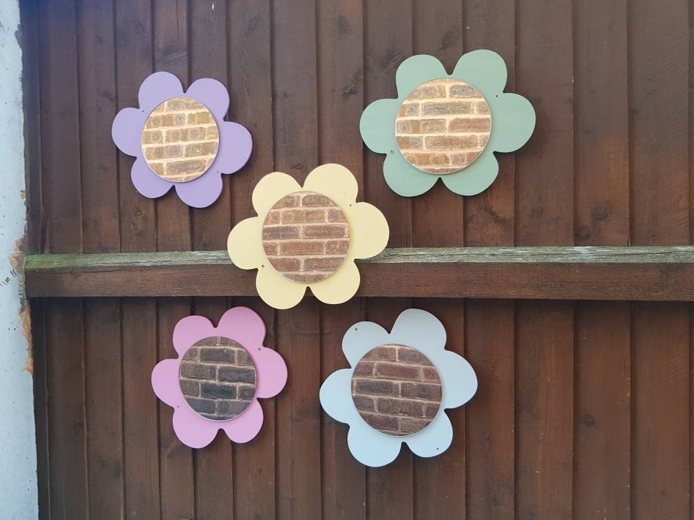 SET OF 6 FLOWER SHAPE SENSORY MIRRORS