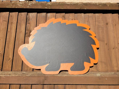 HEDGEHOG SHAPED GARDEN CHALKBOARD - 60CM