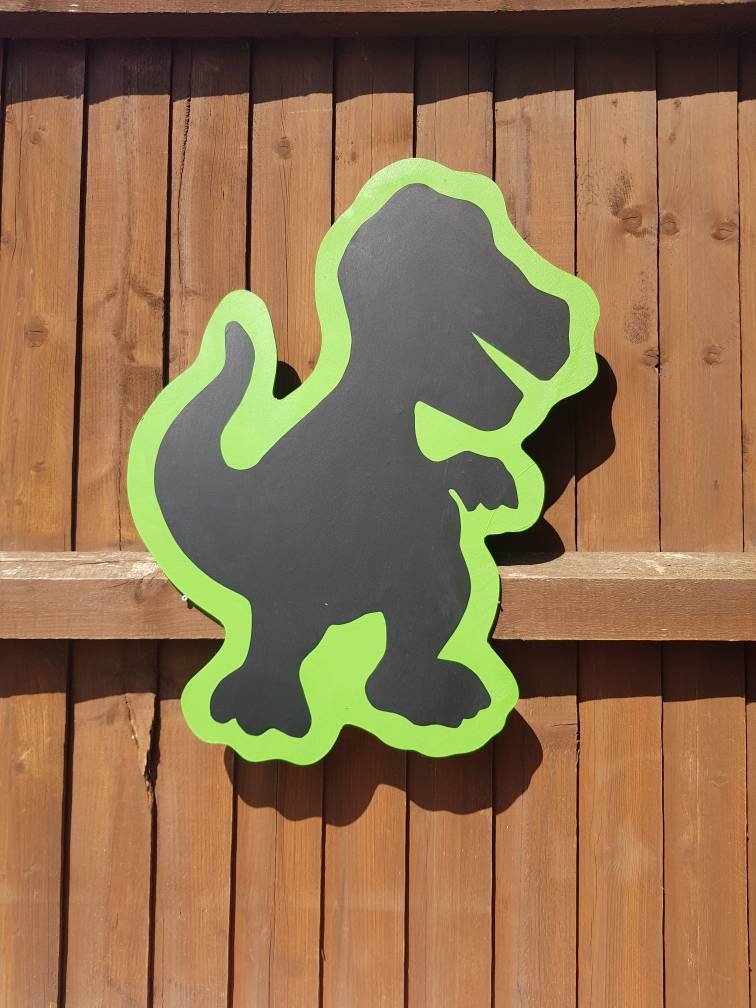 60CM T-REX SHAPED GARDEN CHALKBOARD