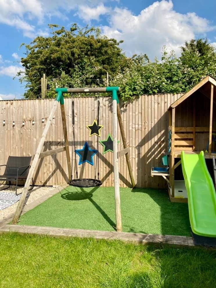 SET OF 3 STAR SHAPED GARDEN CHALKBOARDS (55CM, 45CM, 35CM)