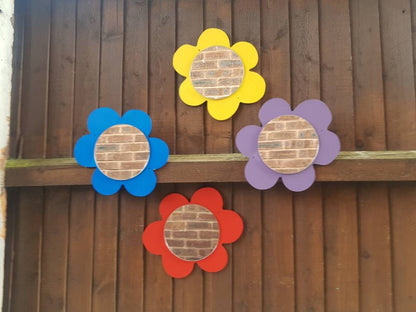 SET OF 6 FLOWER SHAPE SENSORY MIRRORS