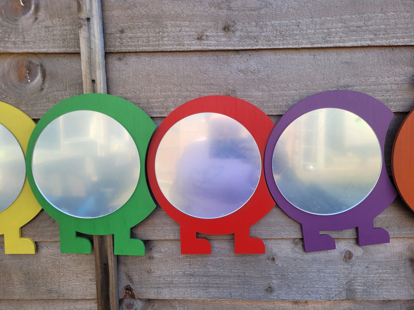 LARGE CATERPILLAR MIRROR (30X100CM APPROX)