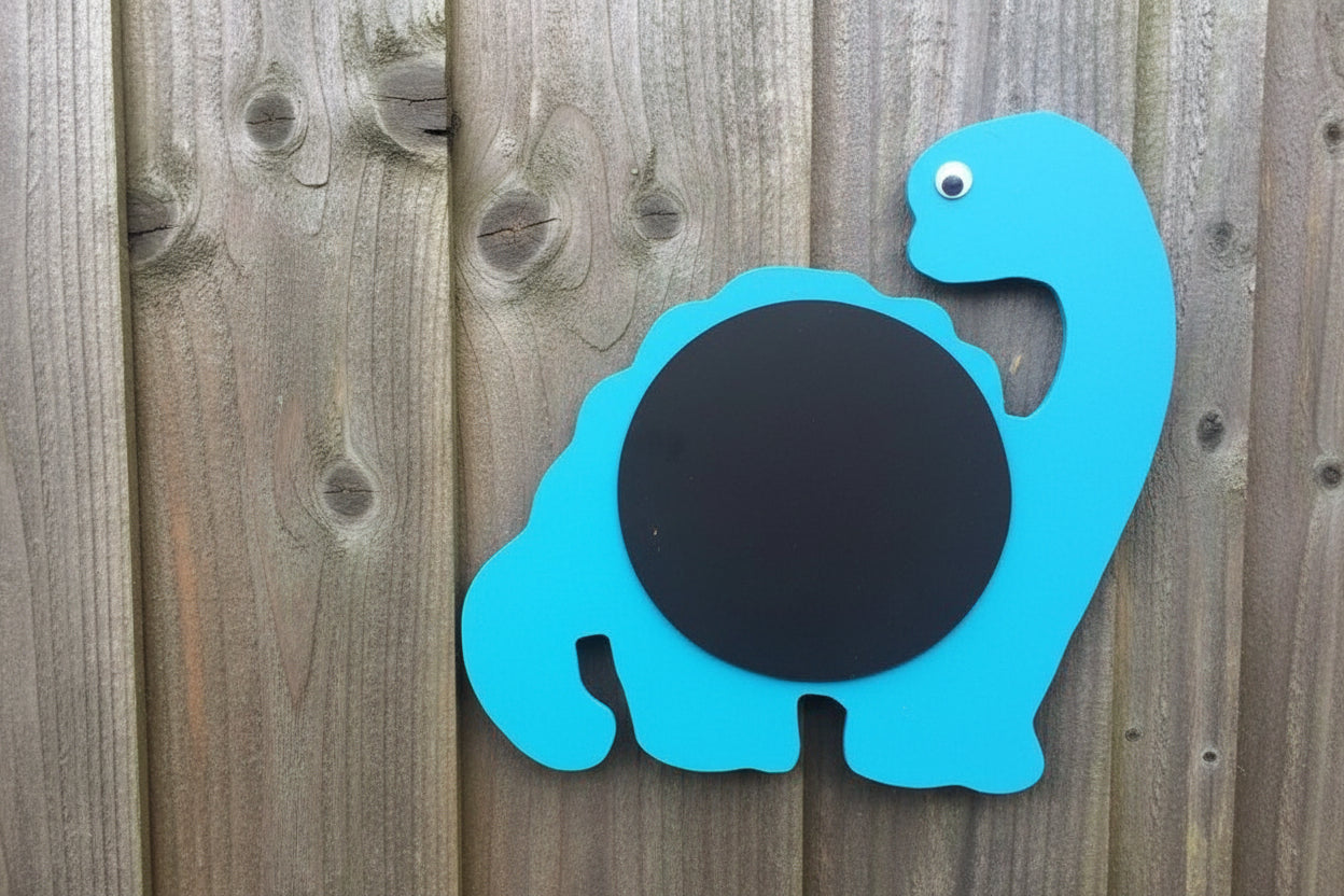 SET OF 6 ACRYLIC DINOSAUR CHALKBOARDS (30/45/60CM)