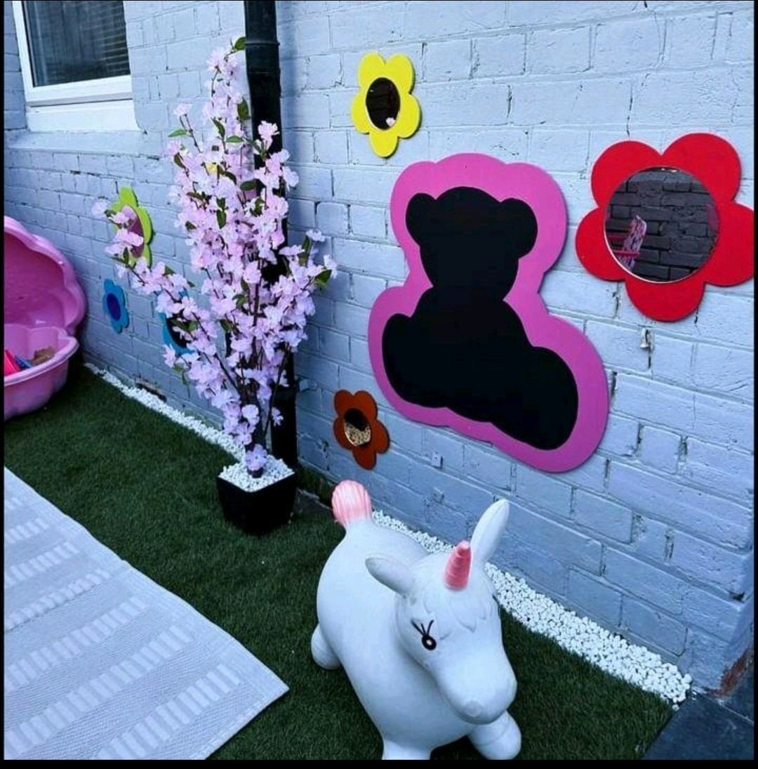 TEDDY SHAPED CHALKBOARD (60CM)