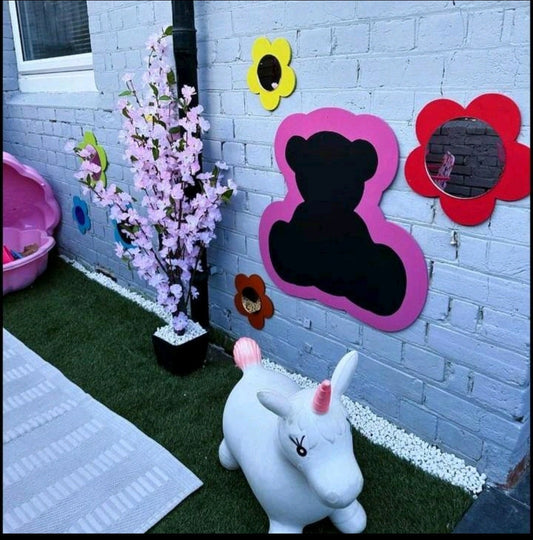 TEDDY SHAPED CHALKBOARD (60CM)