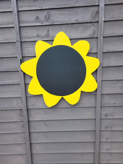 60CM ACRYLIC SUNFLOWER SHAPE GARDEN CHALKBOARD