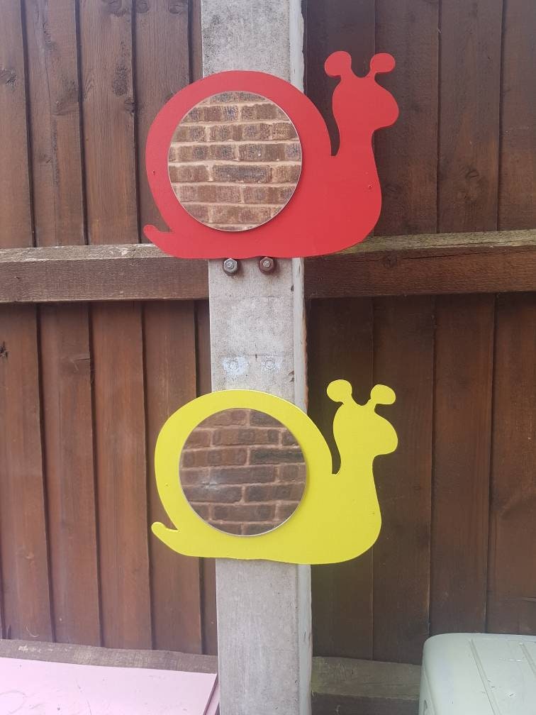 SET OF 3 ACRYLIC SNAIL MIRRORS