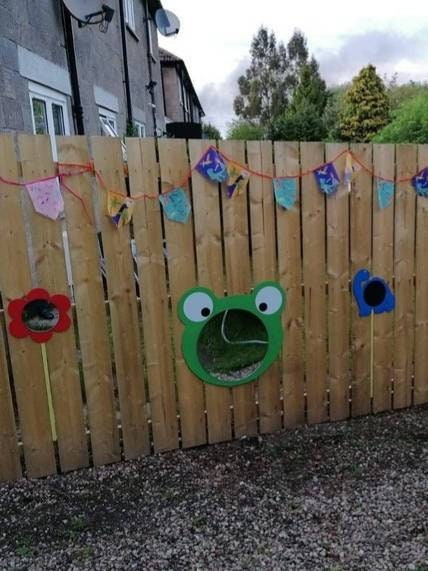 GOOFY FROG HEAD ACRYLIC SENSORY MIRROR (60CM)