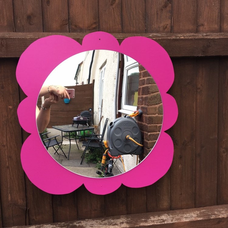 FLOWER MIRROR AND CHALKBOARD BUNDLE (56CM)