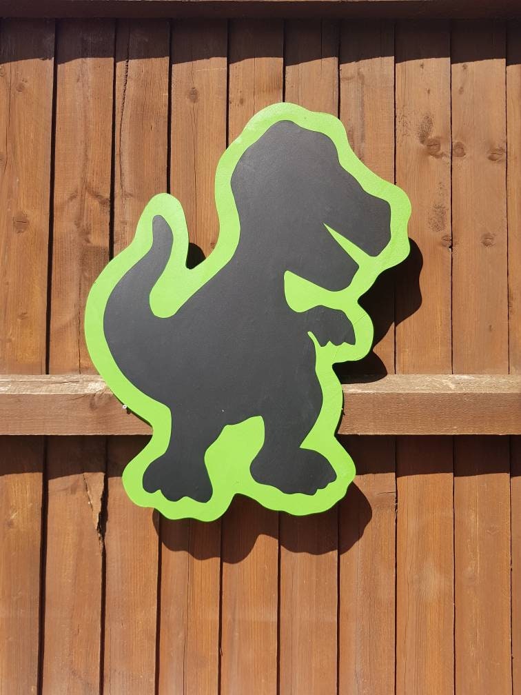60CM T-REX SHAPED GARDEN CHALKBOARD
