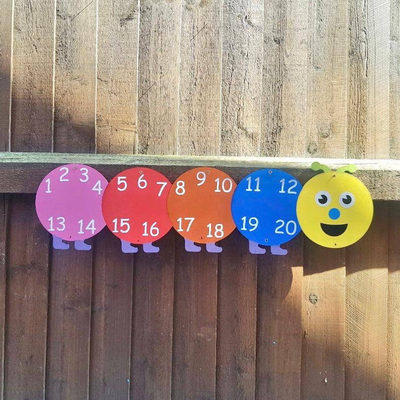 NUMBER / ALPHABET CATERPILLAR - 1-20 (20X70CM)