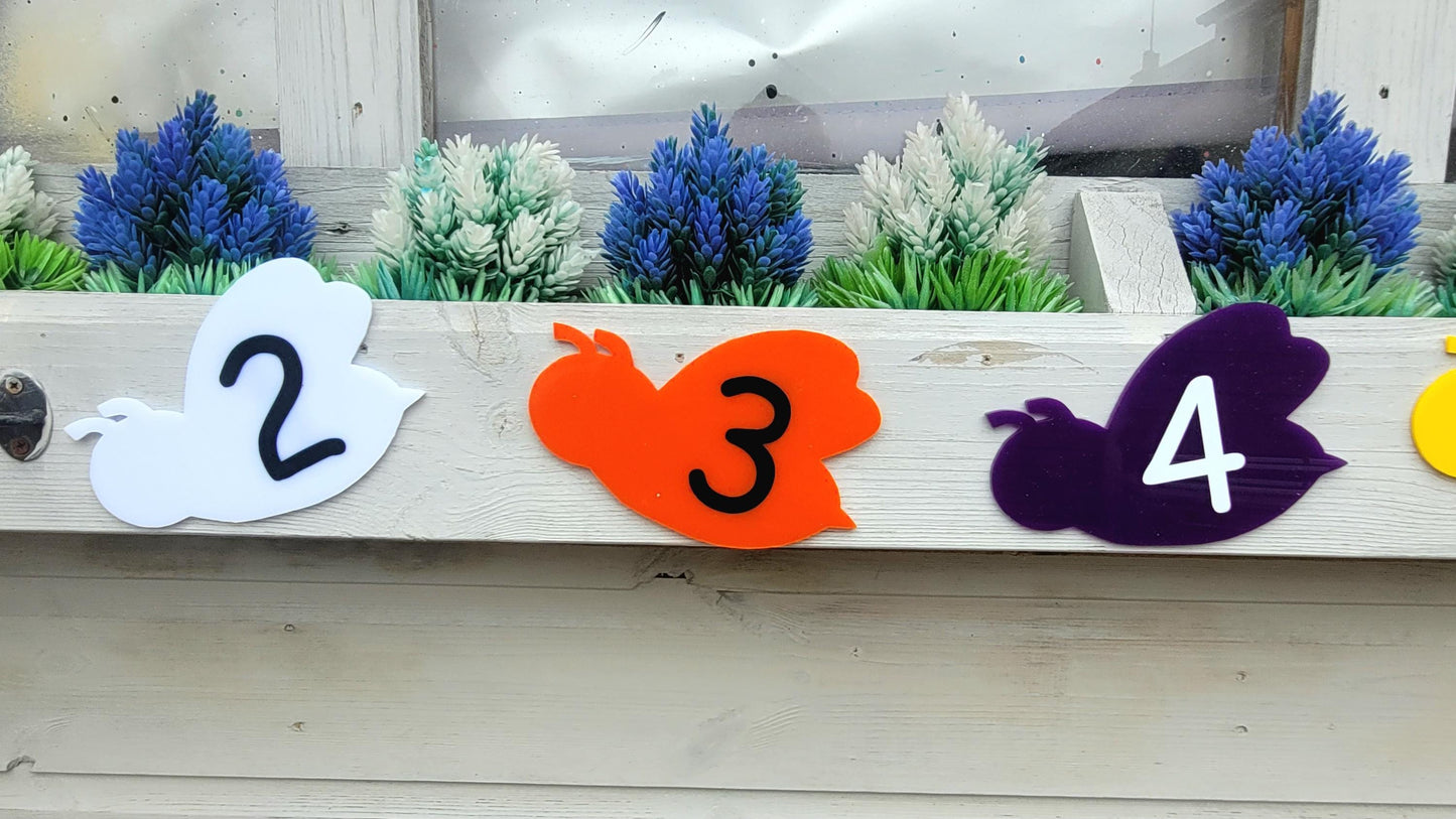 BUMBLE BEE ACRYLIC NUMBER LINE (SET OF 5,10,20)