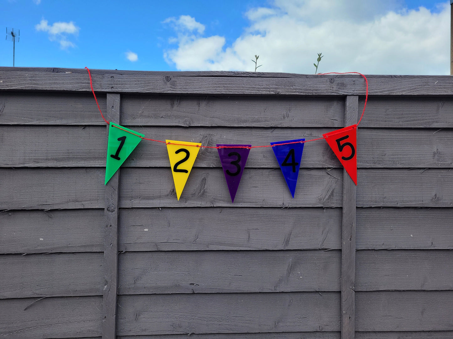 GARDEN NUMBER BUNTING