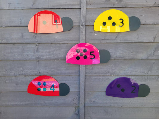 LADYBIRD NUMBER LINE (SET OF 5, 10, 20)