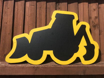 DIGGER SHAPED GARDEN CHALKBOARD (75CM)