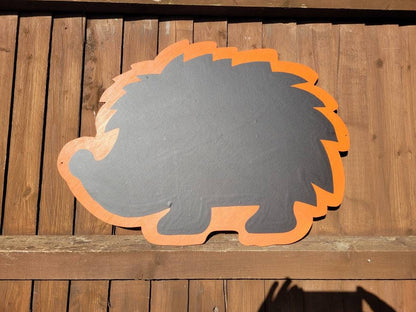 HEDGEHOG SHAPED GARDEN CHALKBOARD - 60CM