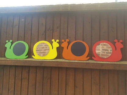 SET OF 3 ACRYLIC SNAIL MIRRORS