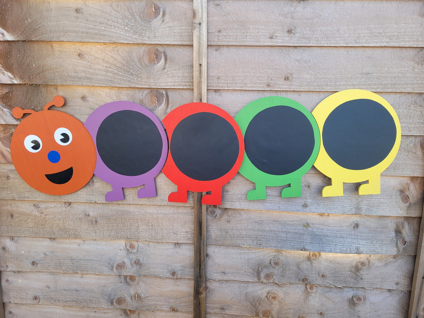 LARGE CATERPILLAR CHALKBOARD (30X120CM APPROX)