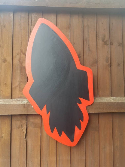 70CM ROCKET SHAPE GARDEN CHALKBOARD