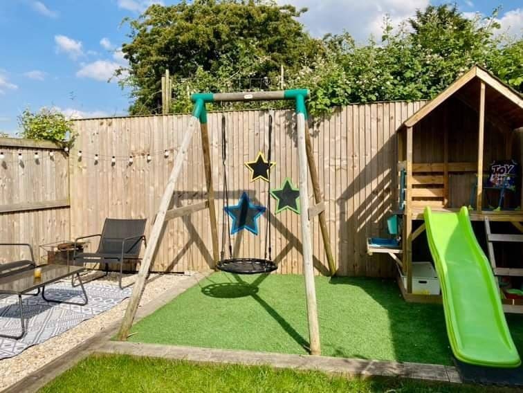 SET OF 3 STAR SHAPED GARDEN CHALKBOARDS (55CM, 45CM, 35CM)