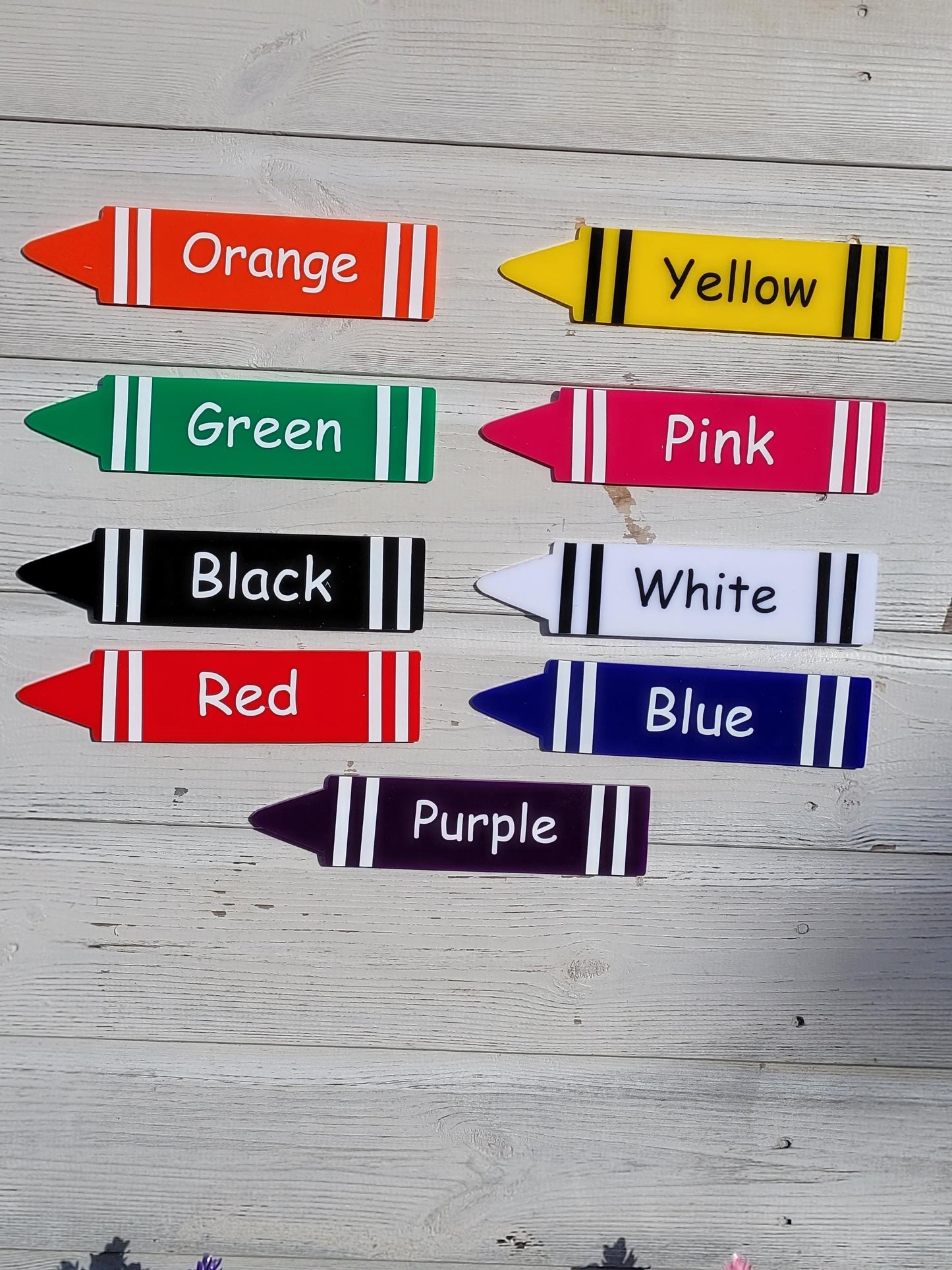 SET OF 9 COLOUR RECOGNITION CRAYONS