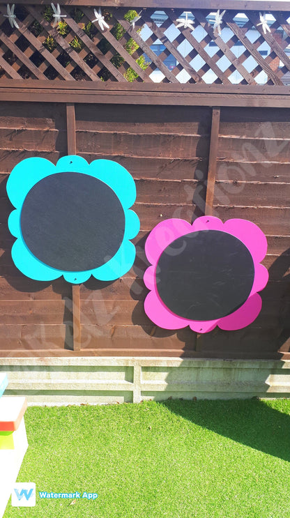 FLOWER MIRROR AND CHALKBOARD BUNDLE (56CM)