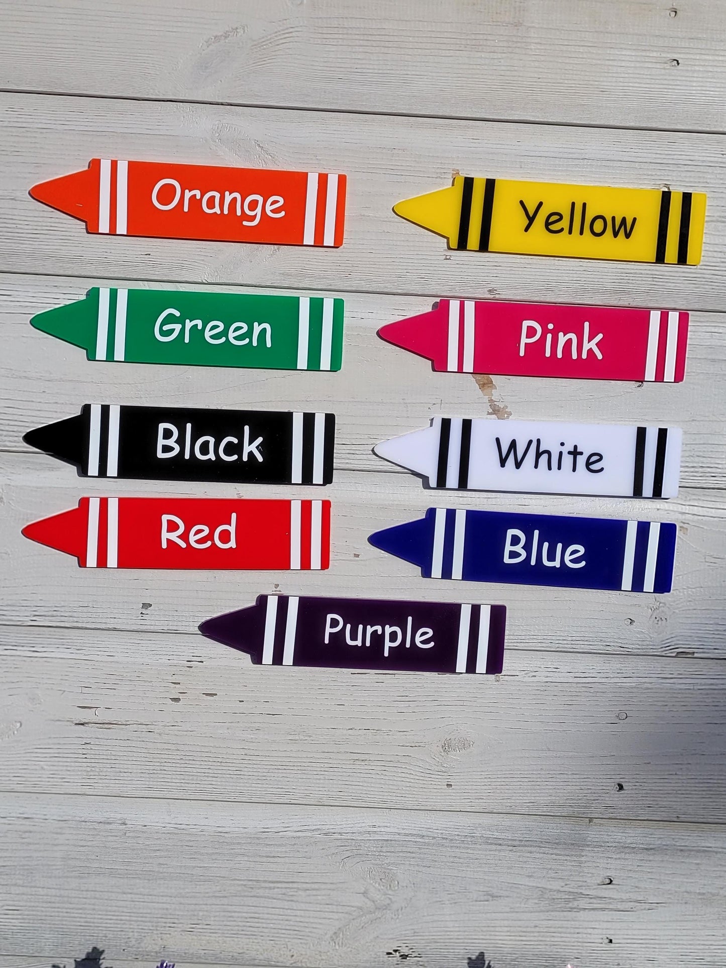 SET OF 9 COLOUR RECOGNITION CRAYONS