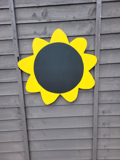 60CM ACRYLIC SUNFLOWER SHAPE GARDEN CHALKBOARD
