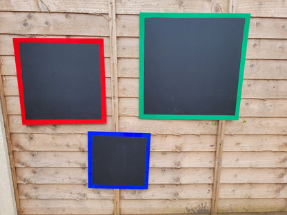 SET OF 3 SQUARE ACRYLIC CHALKBOARDS (55CM, 45CM, 35CM)