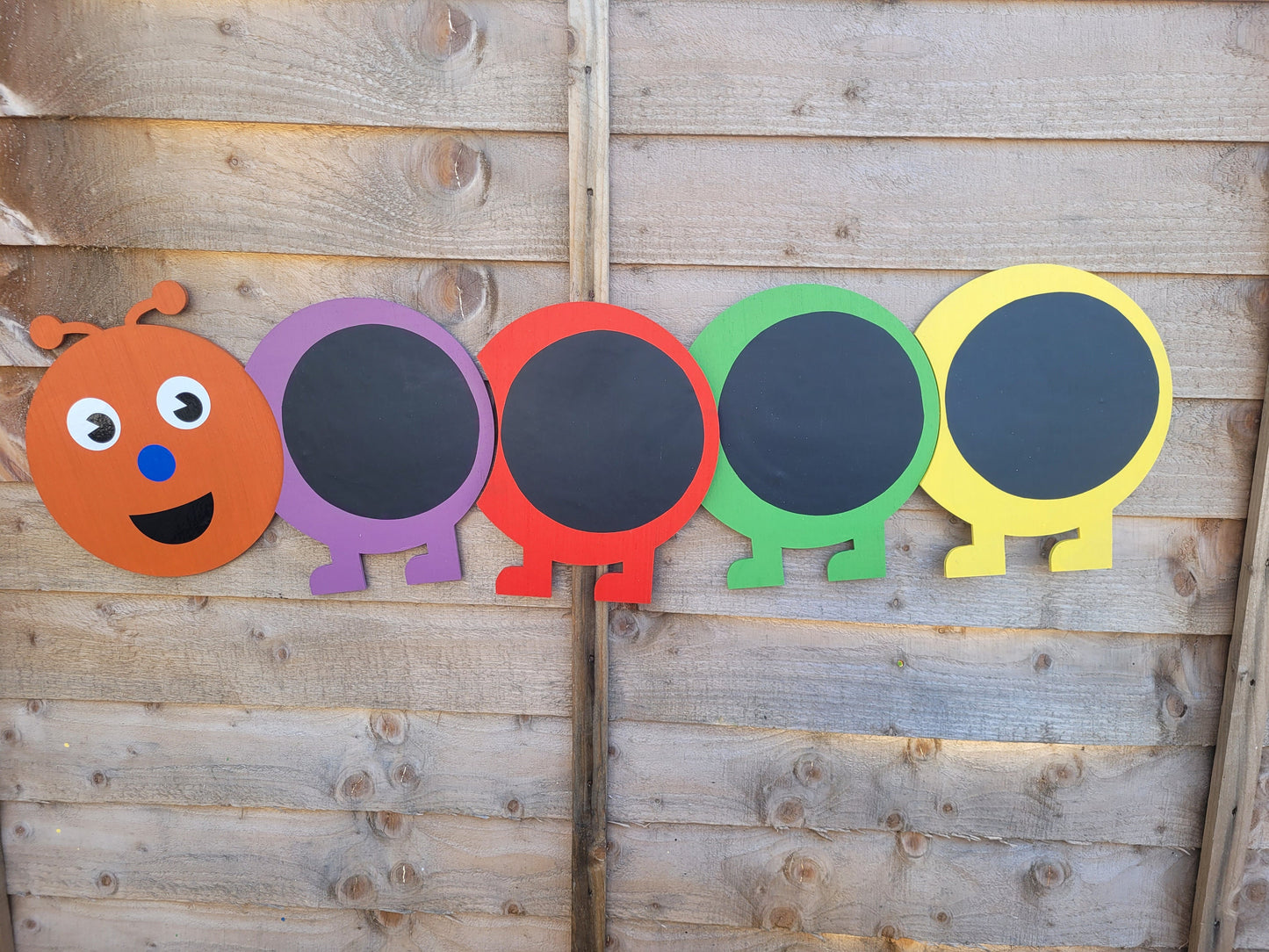LARGE CATERPILLAR CHALKBOARD (30X120CM APPROX)