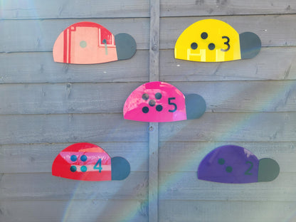 LADYBIRD NUMBER LINE (SET OF 5, 10, 20)