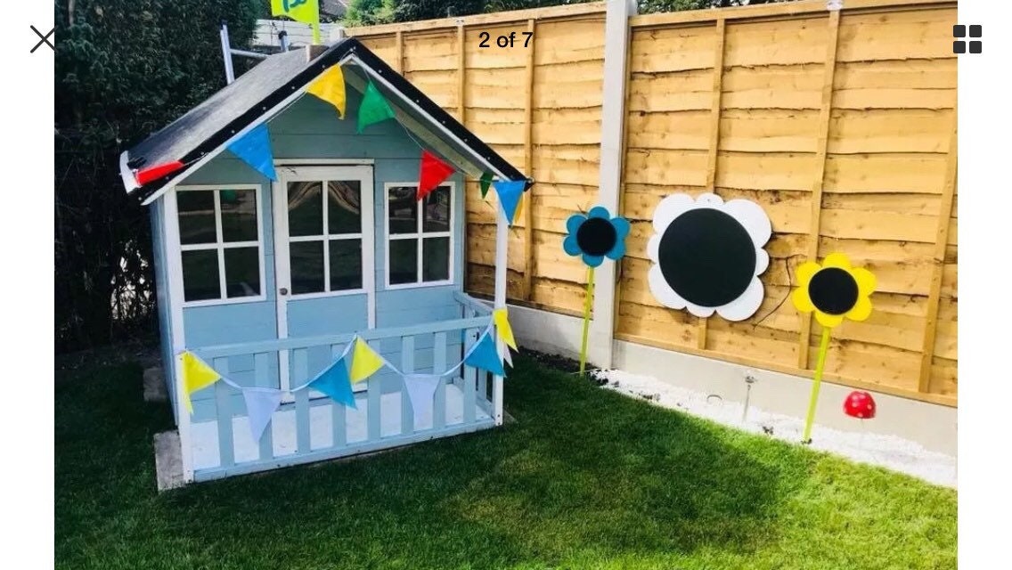 FLOWER MIRROR AND CHALKBOARD BUNDLE (56CM)